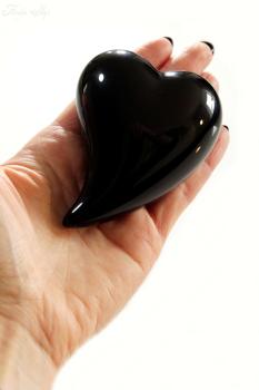 Keramik Herz schwarz